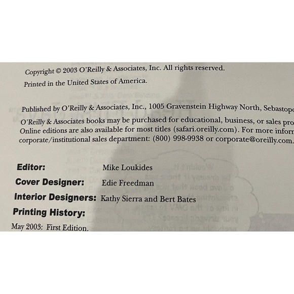 Head First Java O Reilly 2003 First Edition Your Brain On Java A Learners‎ Guide - Picture 8 of 8